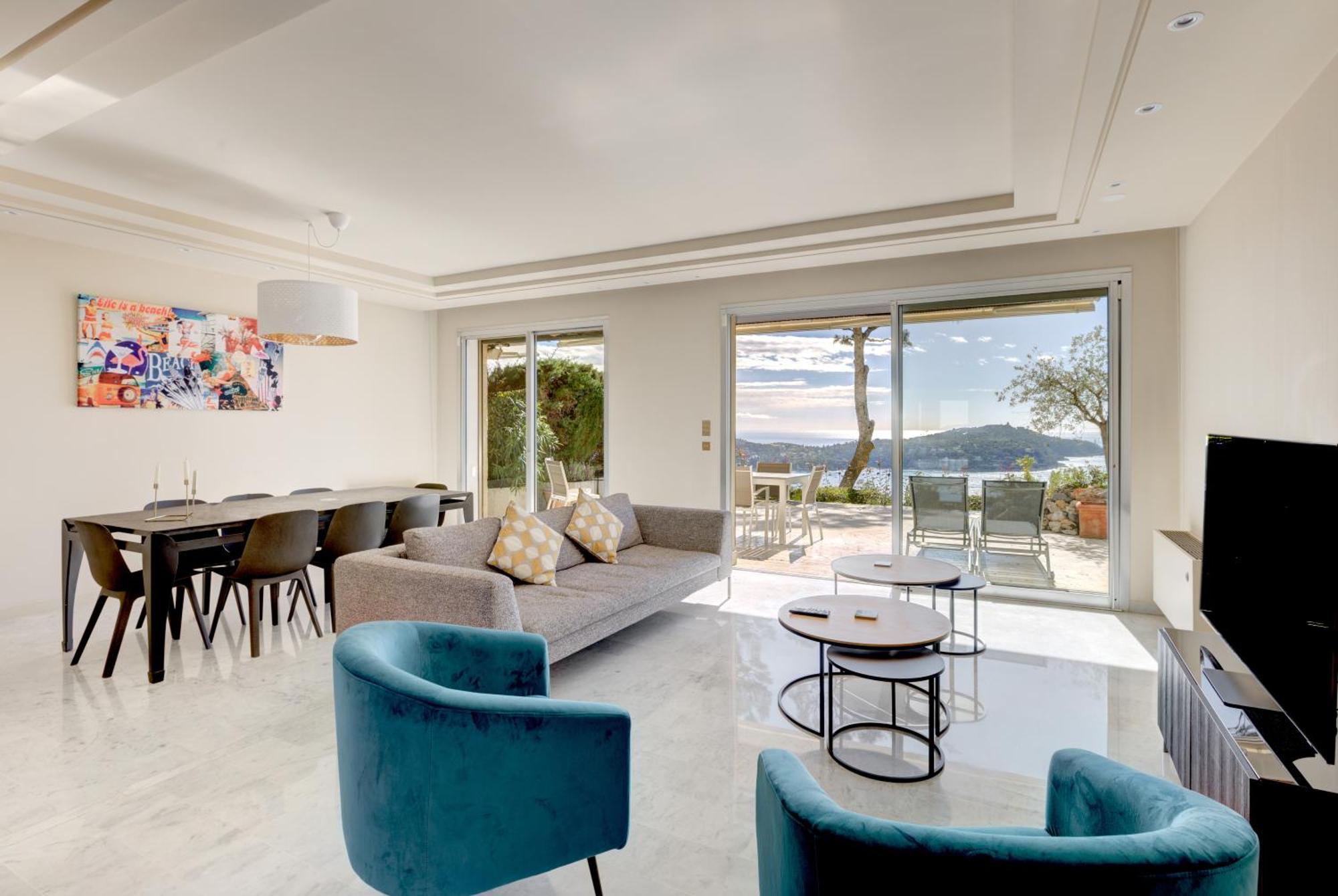 Giant Terrace On A Stunning View Apartment Villefranche-sur-Mer Luaran gambar